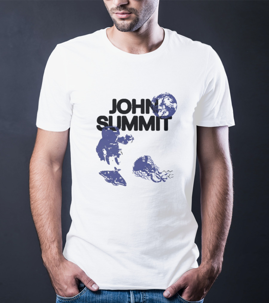 JOHN SUMMIT Astronaut Jellyfish Moon Blue Exploration T-Shirt