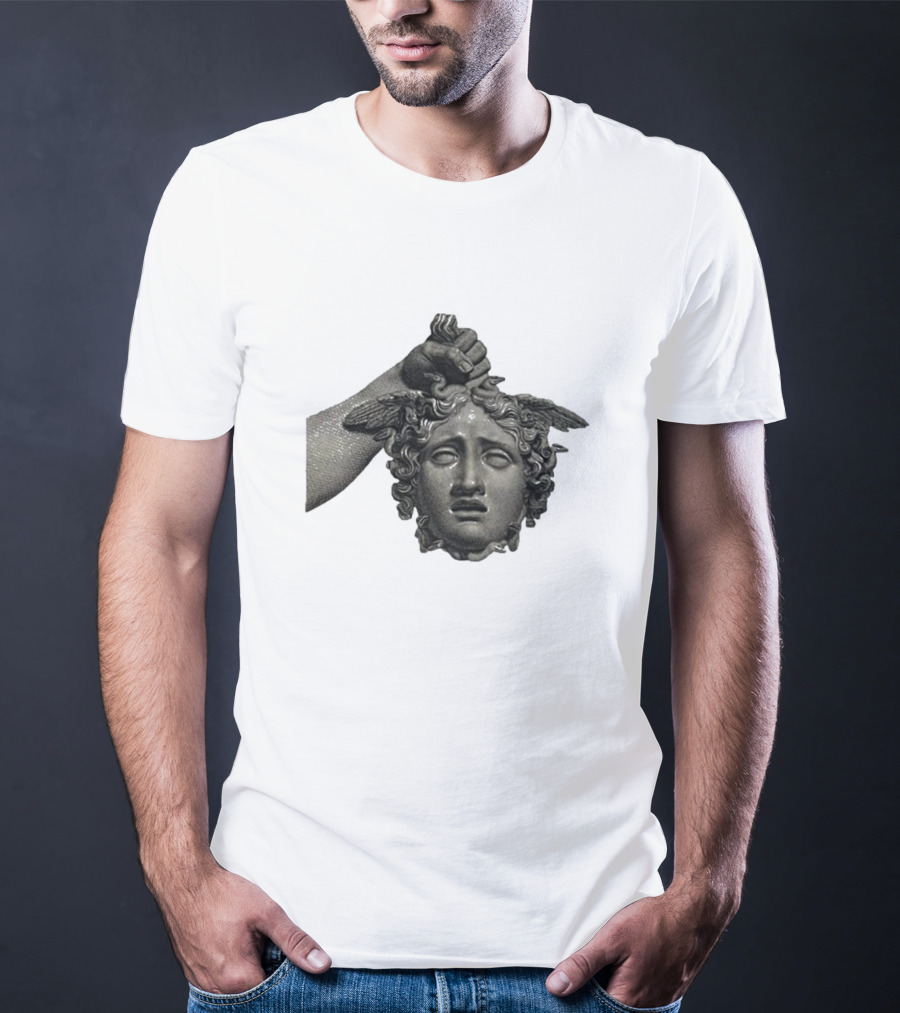 Pekebudha Gorgona Classical Medusa Head T-Shirt