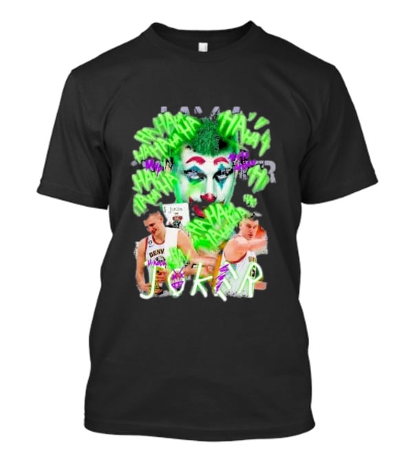 Nikola Jokic Joker NBA Denver Basketball Clown T-Shirt