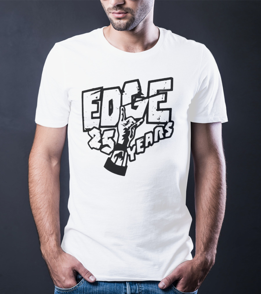 Edge 25 Years Rock Hand Gesture T-Shirt