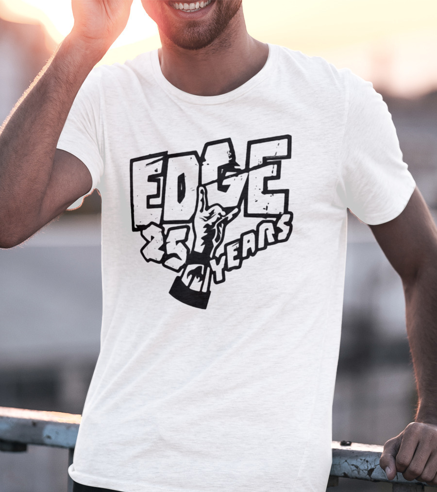 Edge 25 Years Rock Hand Gesture T-Shirt