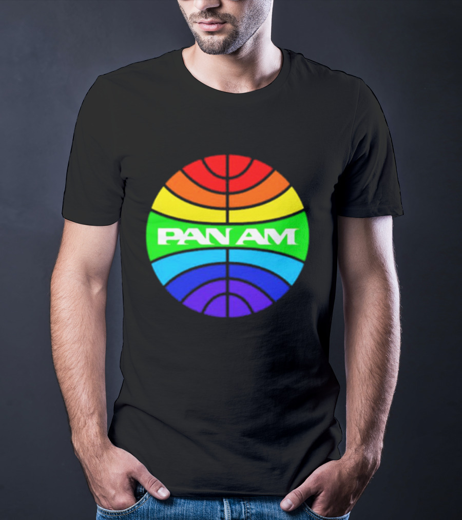 Pan Am Rainbow Circular Emblem T-Shirt
