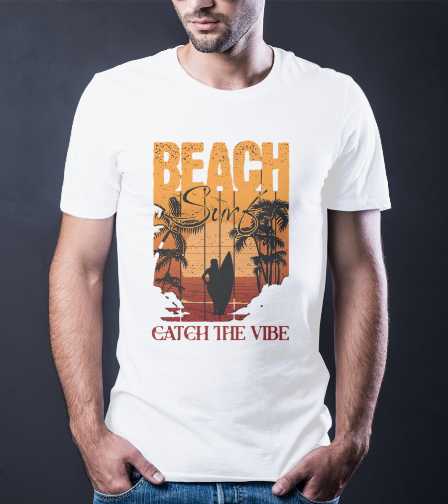 Beach Surf Catch The Vibe T-Shirt