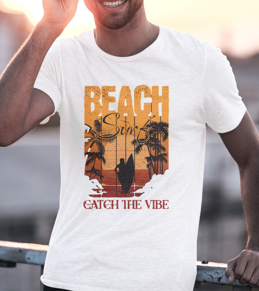 Beach Surf Catch The Vibe T-Shirt