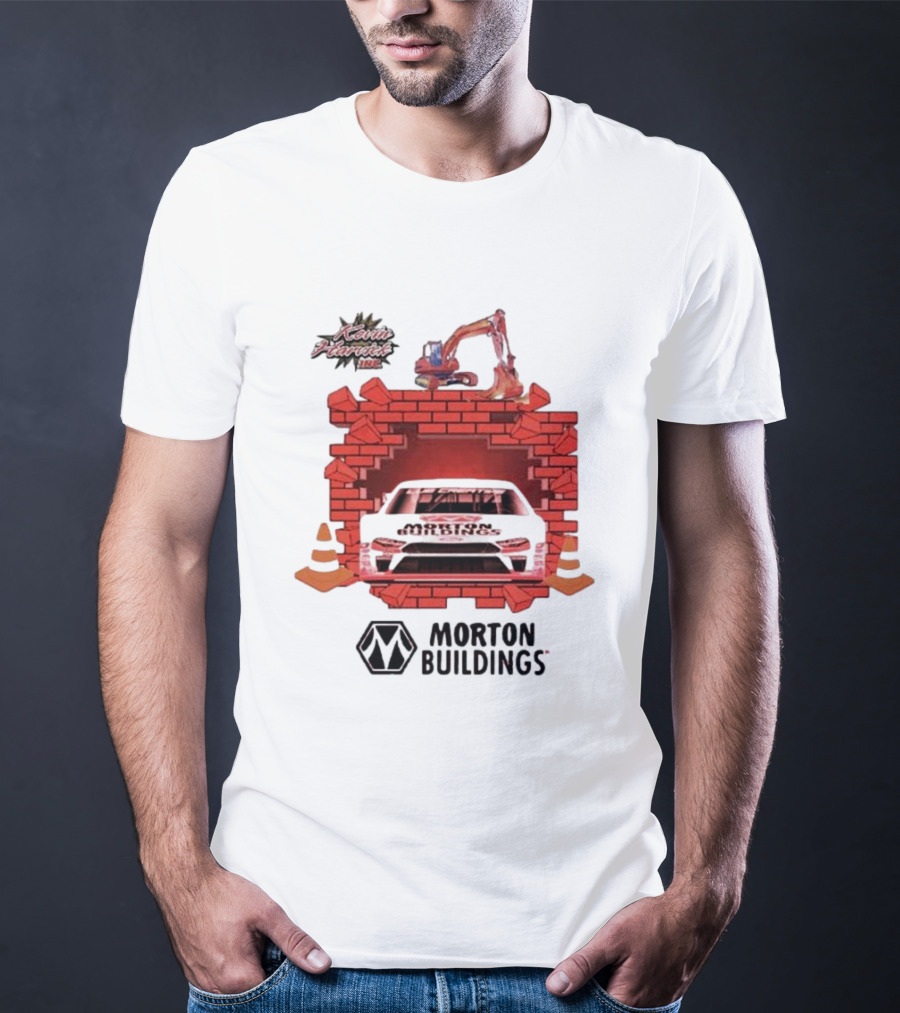 Kevin Harvick Inc Morton Buildings Car Brick Wall Racing T-Shirt