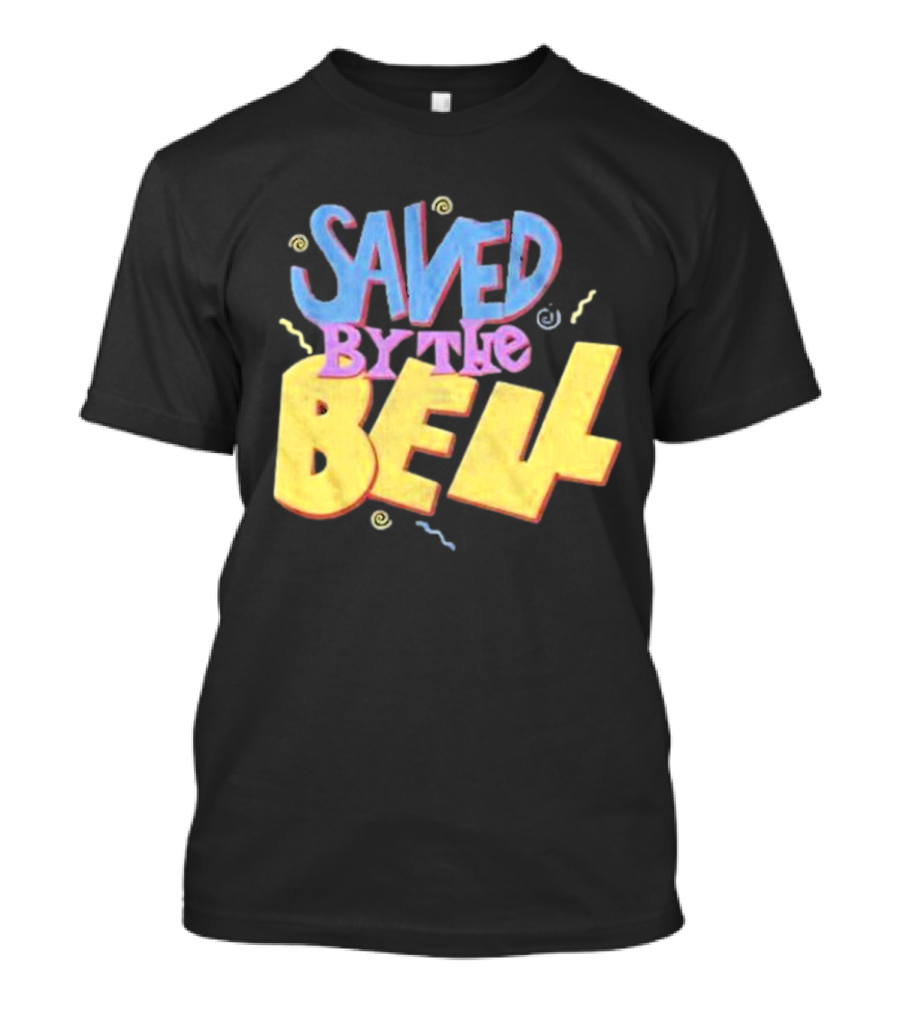 Saved By The Bell 90s Retro Faded Squiggles T-Shirt