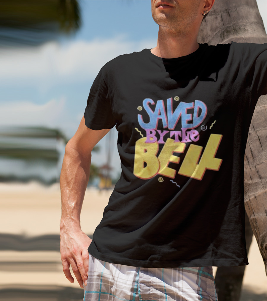 Saved By The Bell 90s Retro Faded Squiggles T-Shirt