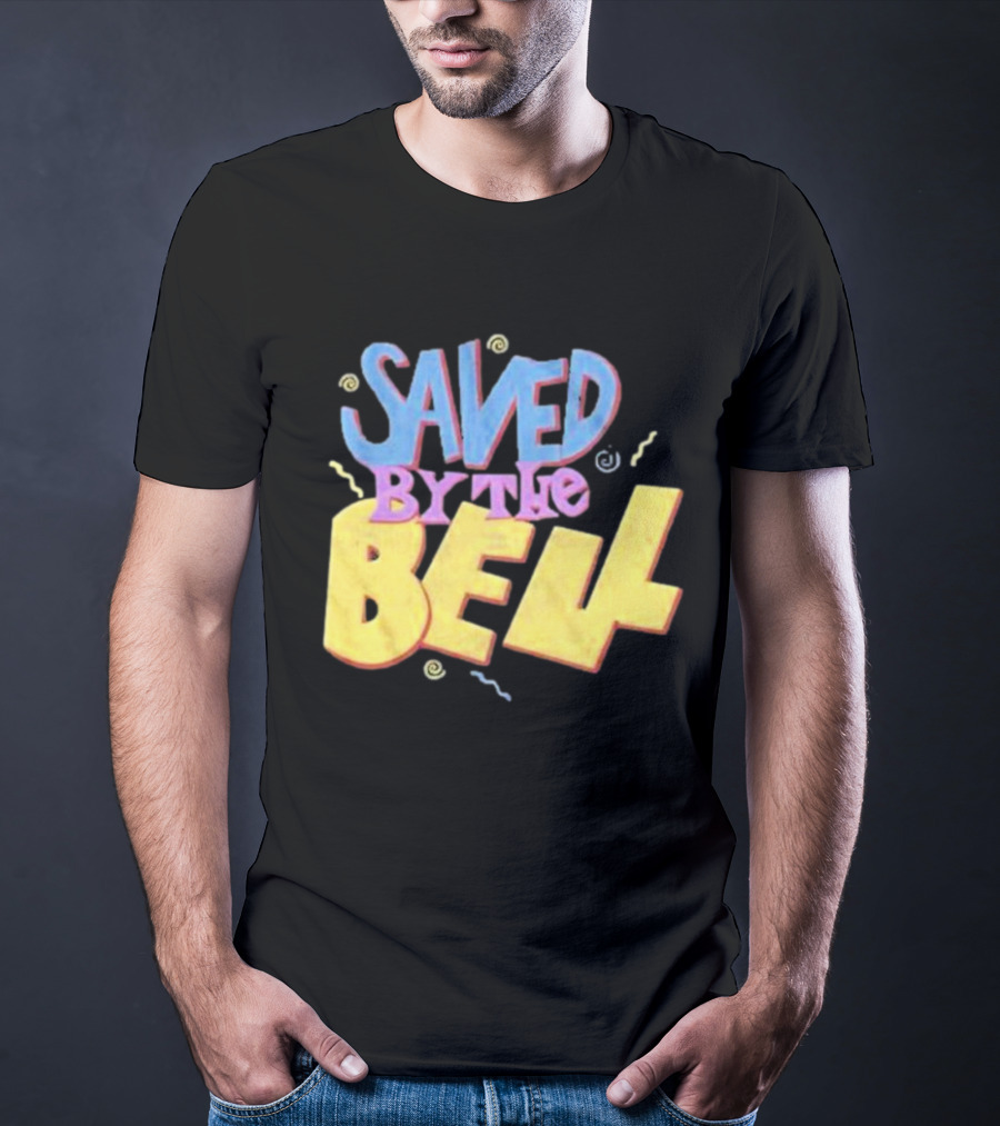 Saved By The Bell 90s Retro Faded Squiggles T-Shirt