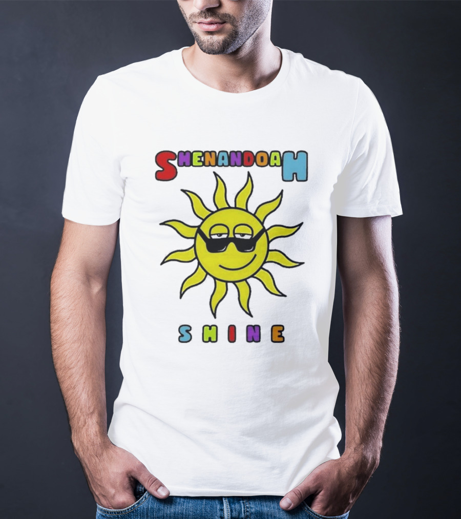 Shenandoah Shine Merch Sunshine Sun With Sunglasses T-Shirt
