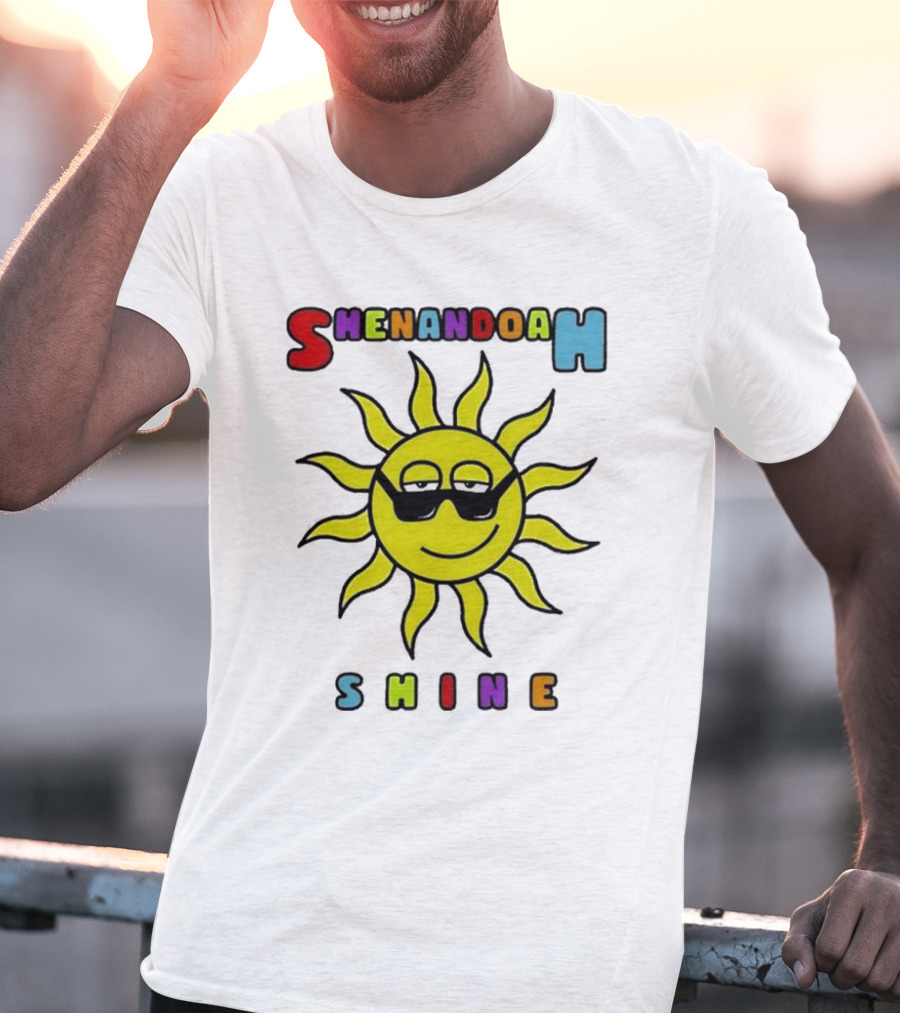 Shenandoah Shine Merch Sunshine Sun With Sunglasses T-Shirt