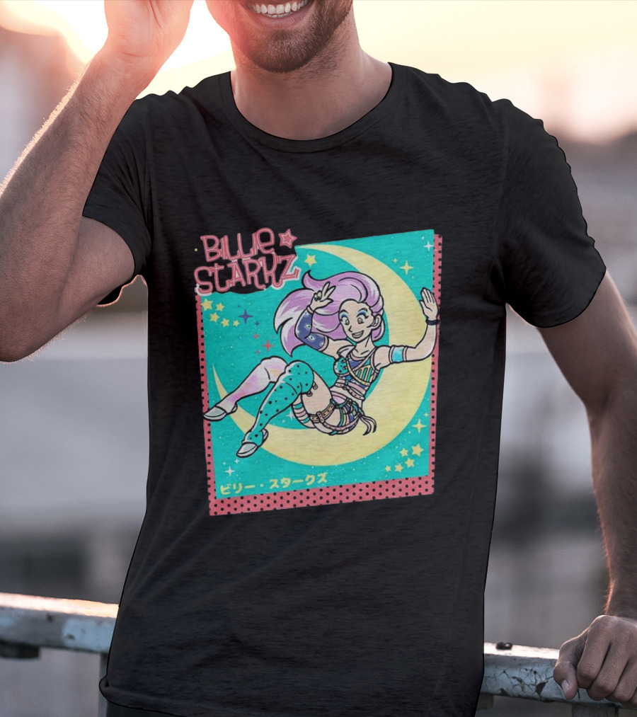 Billie Starkz All Elite Wrestling Moon Jump T-Shirt