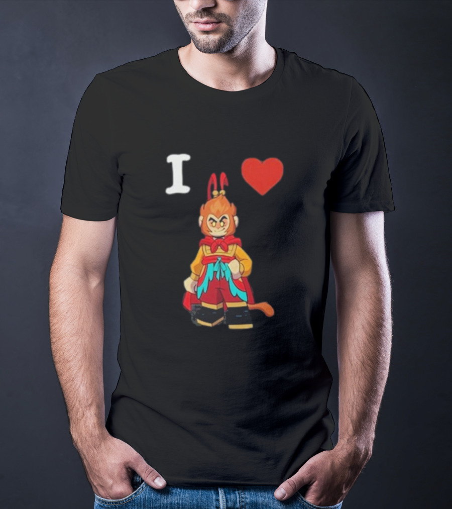I Love Monkey King Lego Style Figure T-Shirt