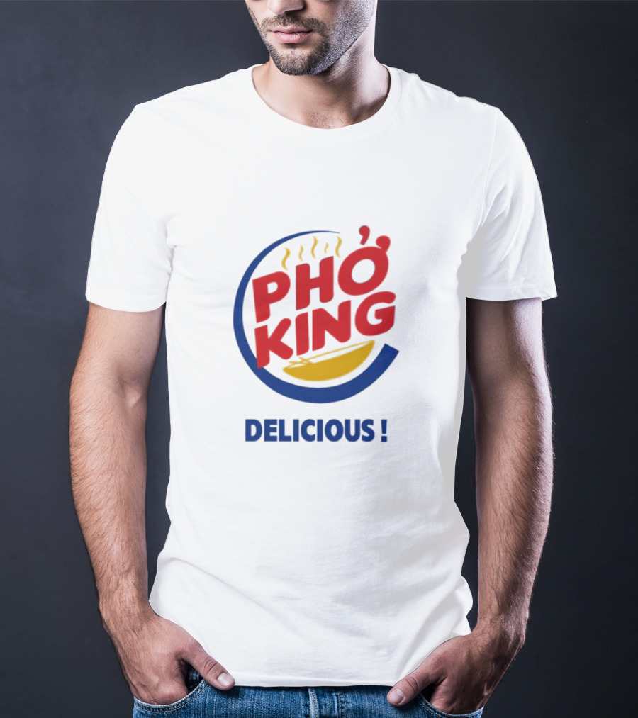Joey Bizinger Wearing Phở King Delicious T-Shirt