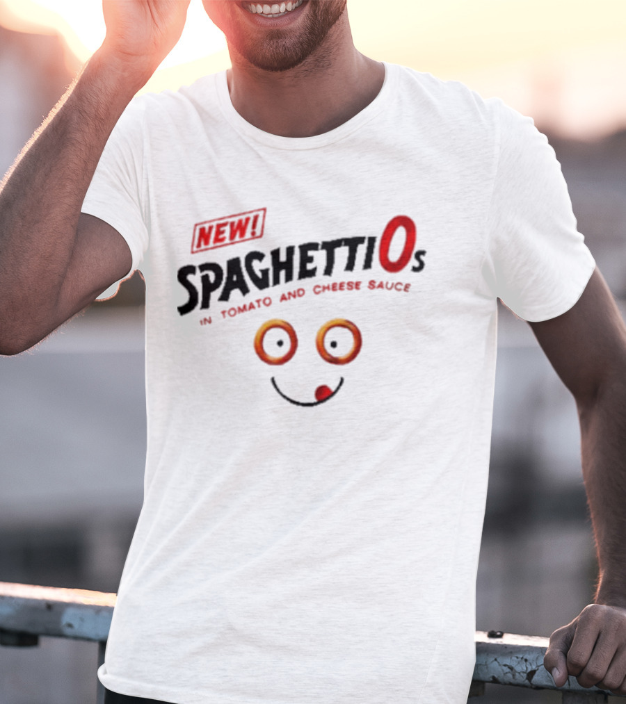 New SpaghettiOs In Tomato And Cheese Sauce With Smiley Face T-Shirt