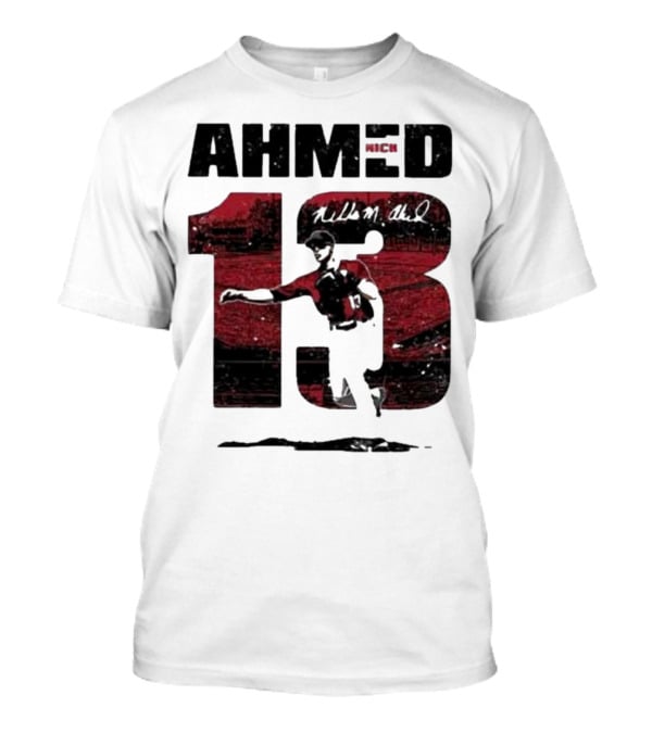 Nick Ahmed 13 Arizona Diamondbacks Baseball Player T-Shirt