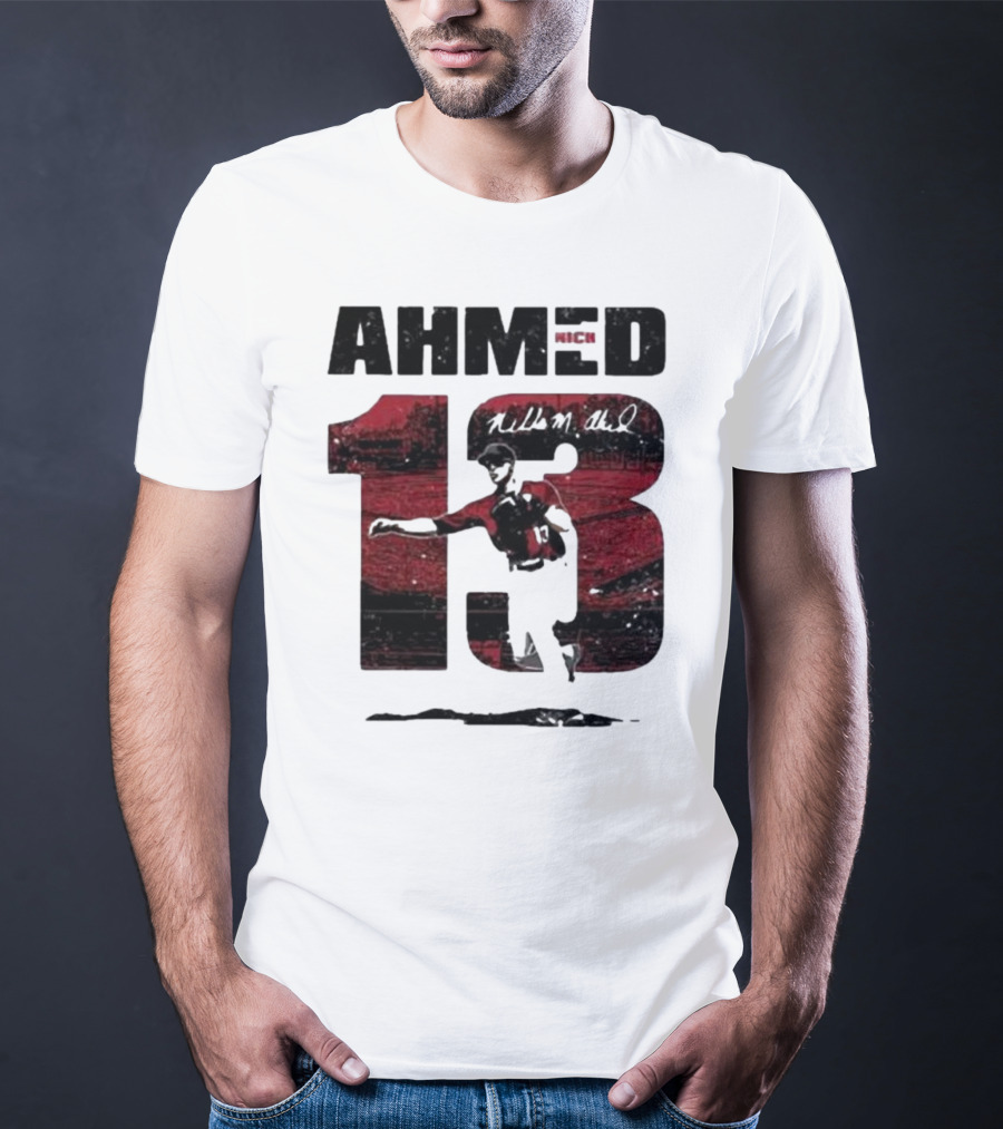 Nick Ahmed 13 Arizona Diamondbacks Baseball Player T-Shirt