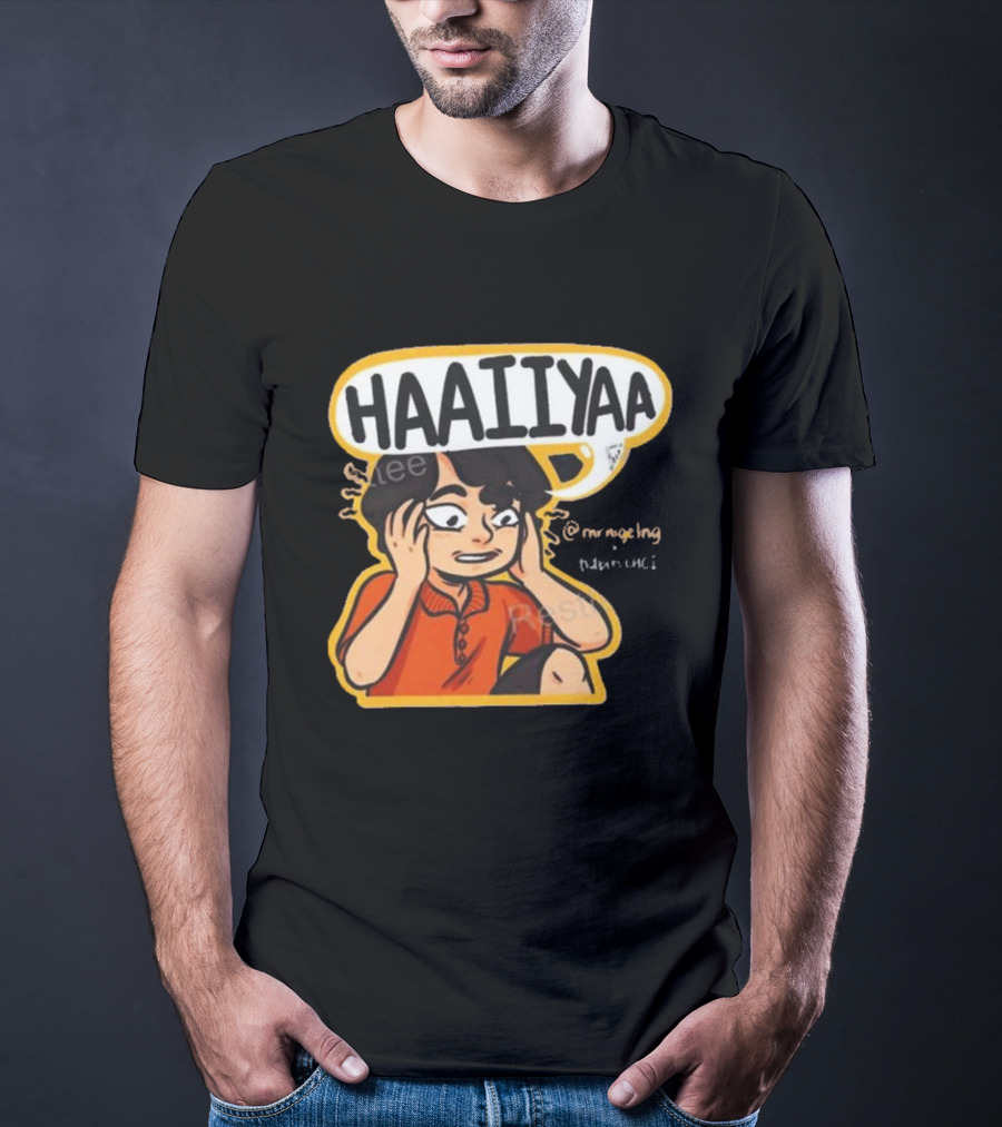 HAAIIYAA Uncle Roger Cartoon Red Shirt Headset @mrnigelng T-Shirt