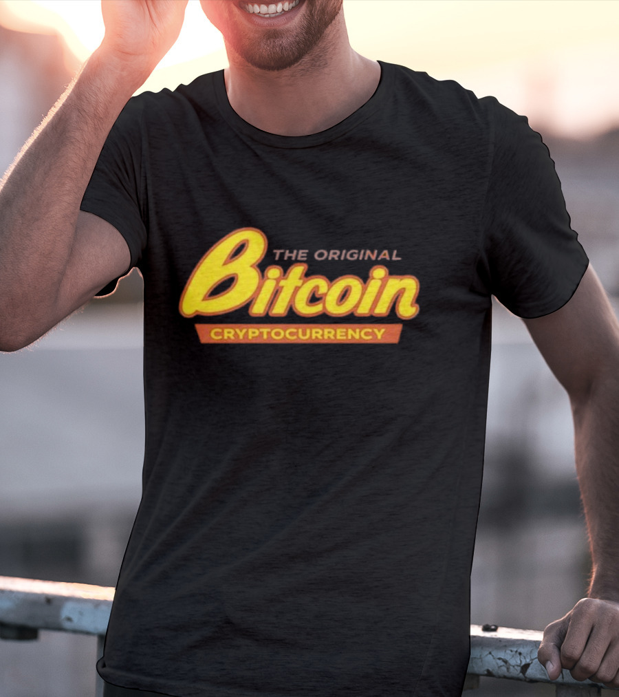 The Original Bitcoin Cryptocurrency Bow Tie T-Shirt
