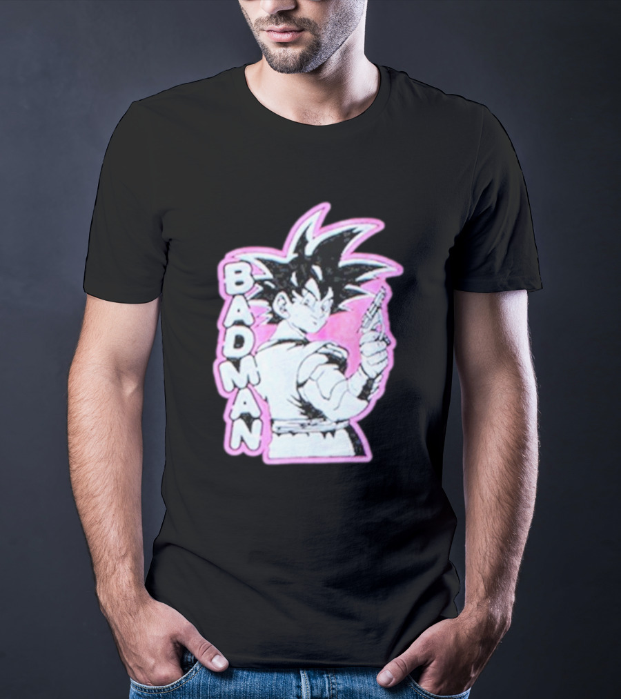 BADMAN Genki Popular Anime Character Vintage Manga T-Shirt