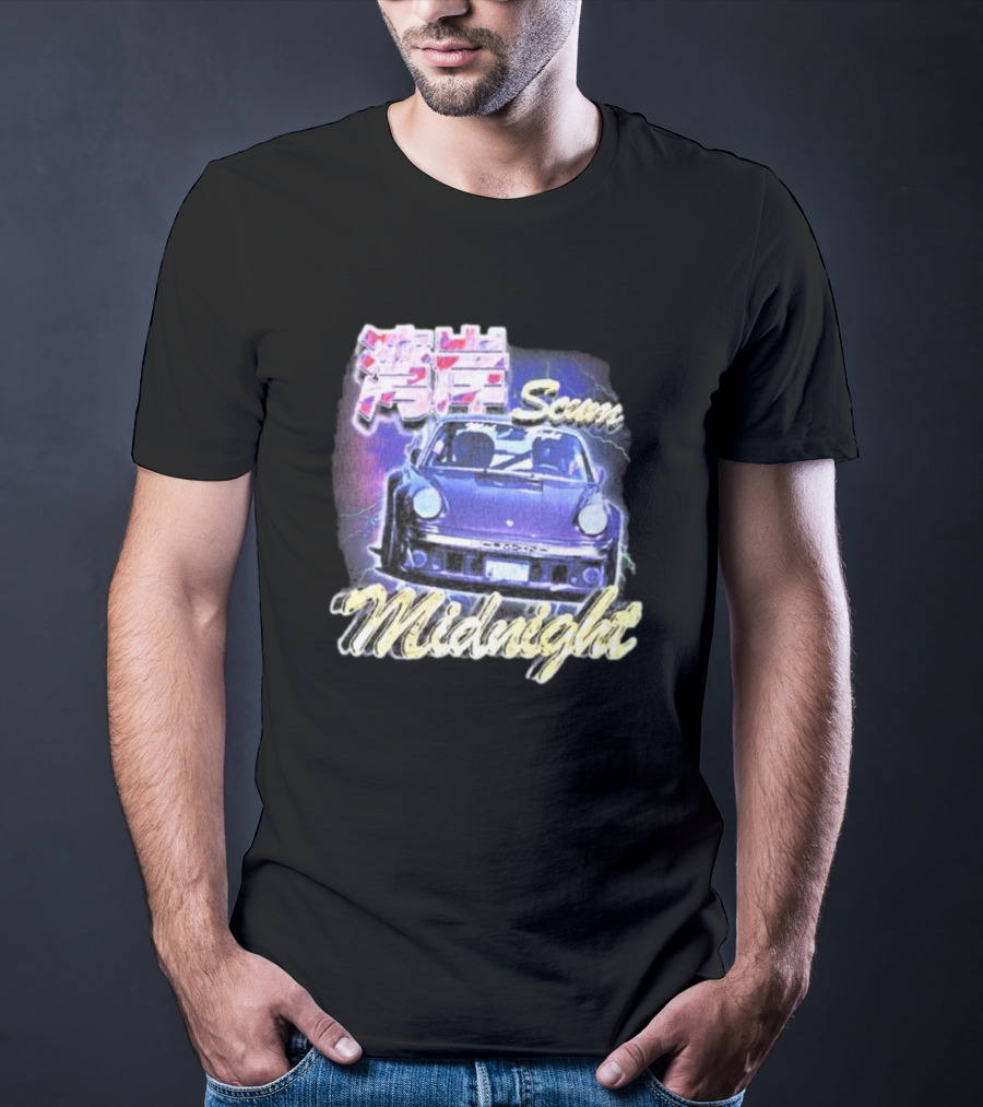 Midnight Scum Neon Car Aesthetic T-Shirt