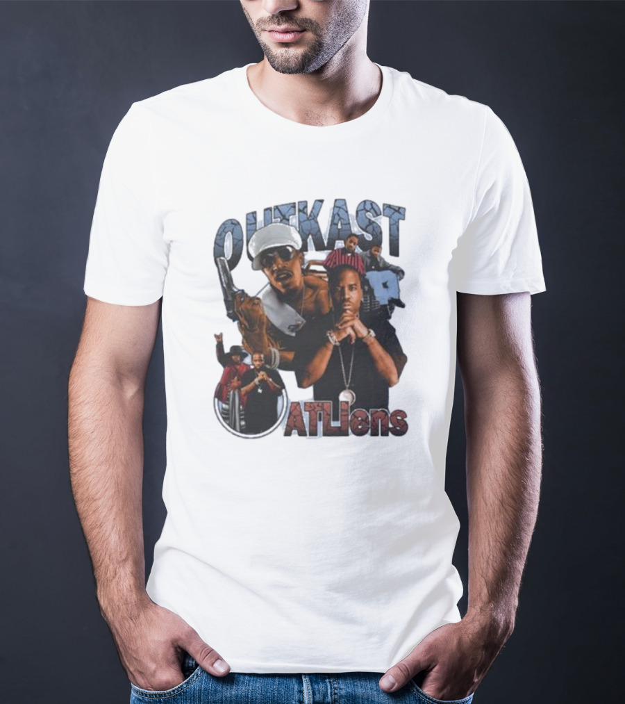 OutKast ATLiens Vintage Hip Hop Collage T-Shirt