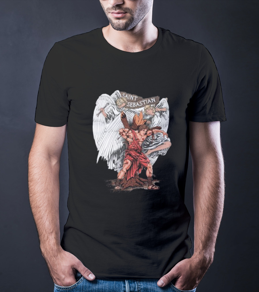 Saint Sebastian Angelic Guardians T-Shirt