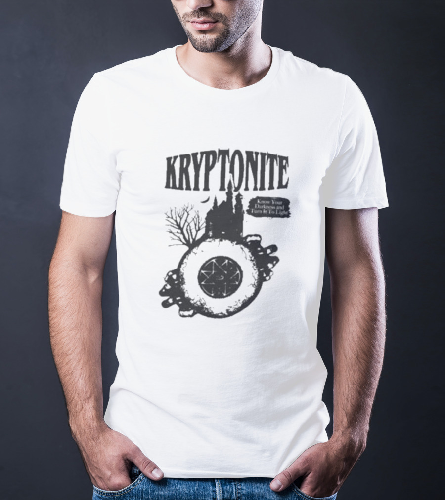 Vampa Kryptonite Haunted Castle And Wheel T-Shirt