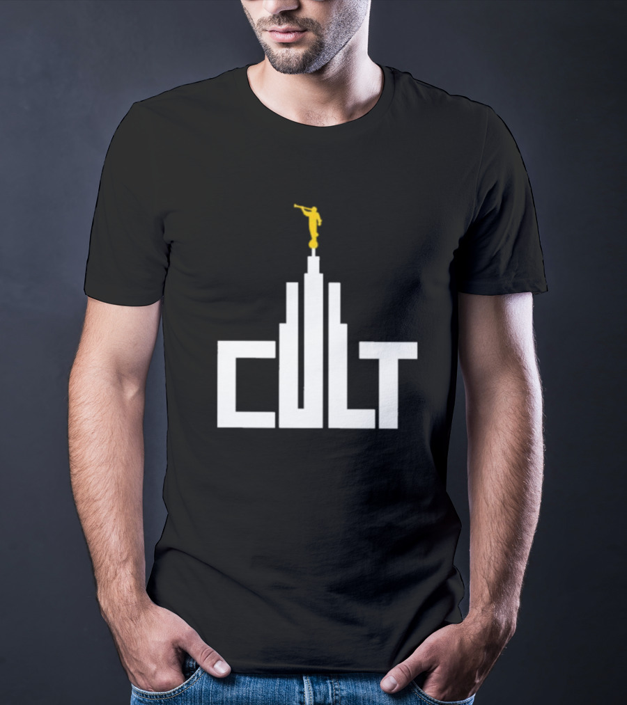 Exmormon Cult LDS Temple Angel Moroni Statues Iconic T-Shirt