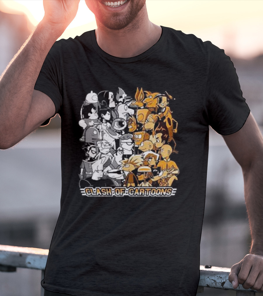 Clash Of Cartoons Battle T-Shirt