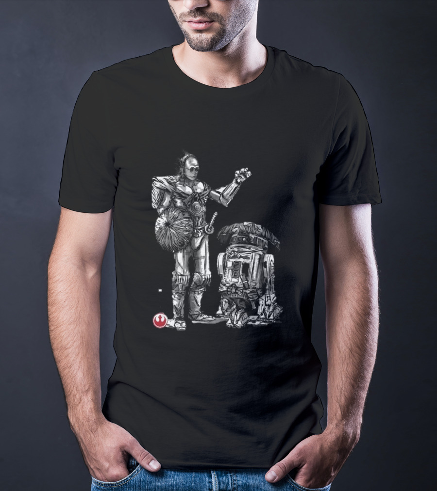 Samurai Droids Sumi-e Star Wars Rebels T-Shirt