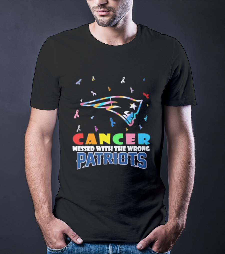 Cancer Messed With The Wrong Patriots New England T-Shirt