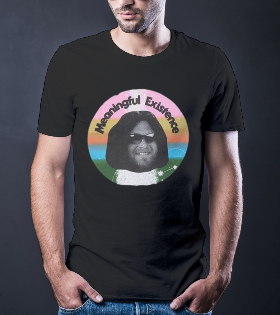 Meaningful Existence Rainbow Retro T-Shirt