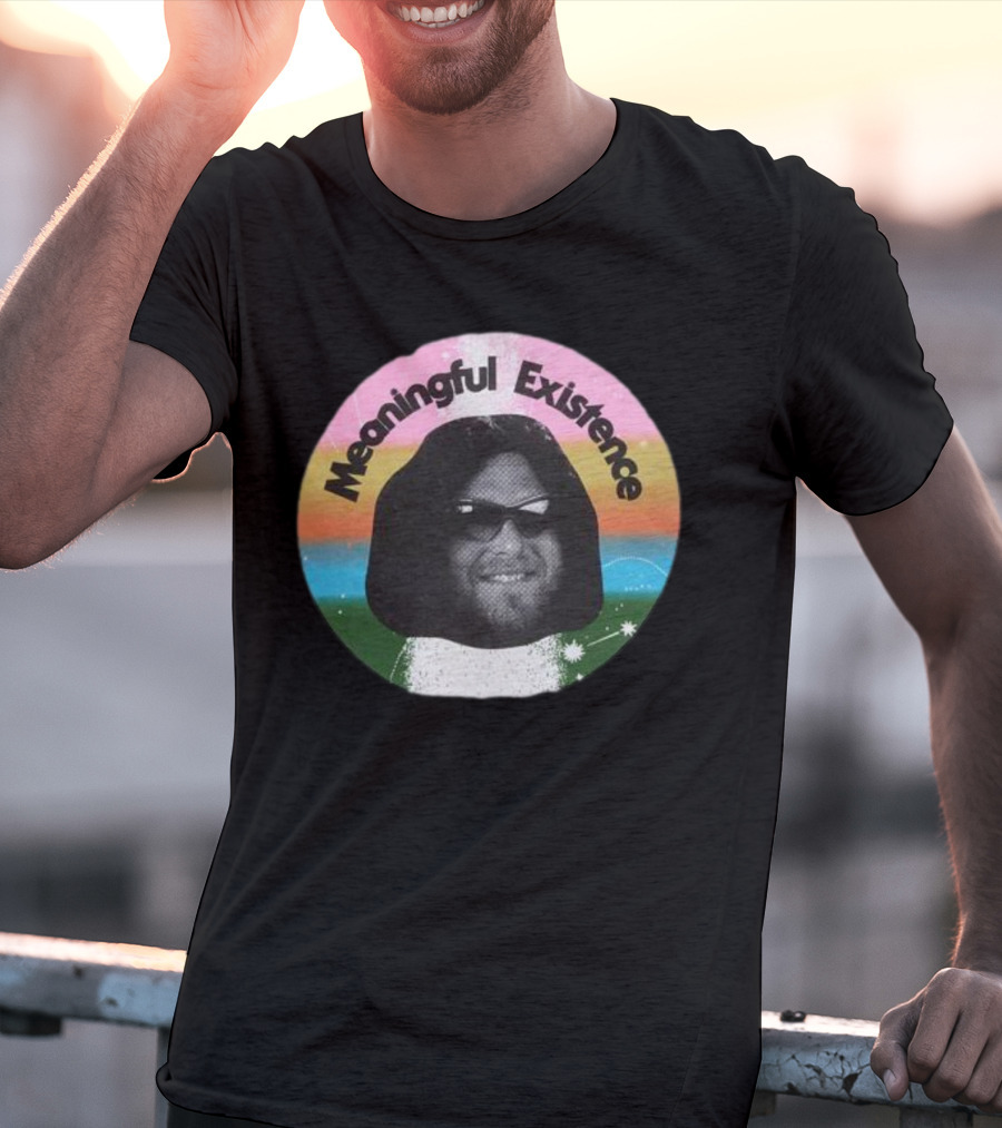Meaningful Existence Rainbow Retro T-Shirt