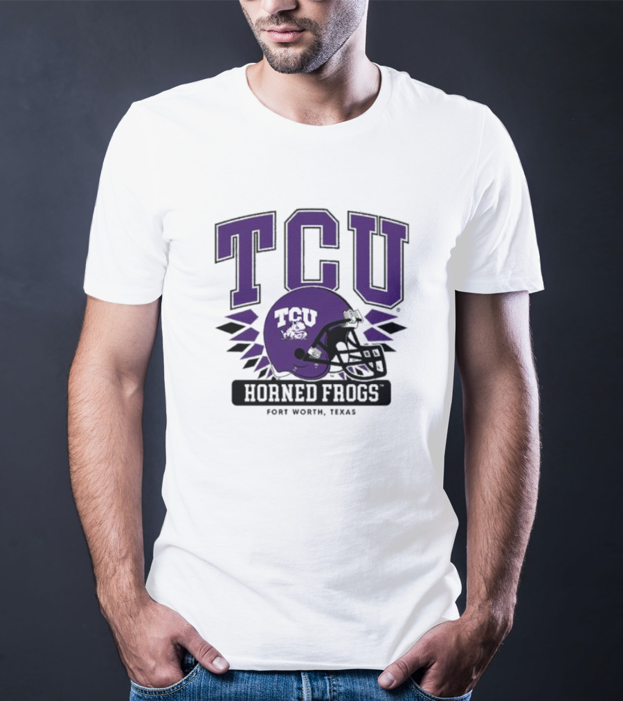 TCU Horned Frogs Football Helmet Fort Worth Texas T-Shirt