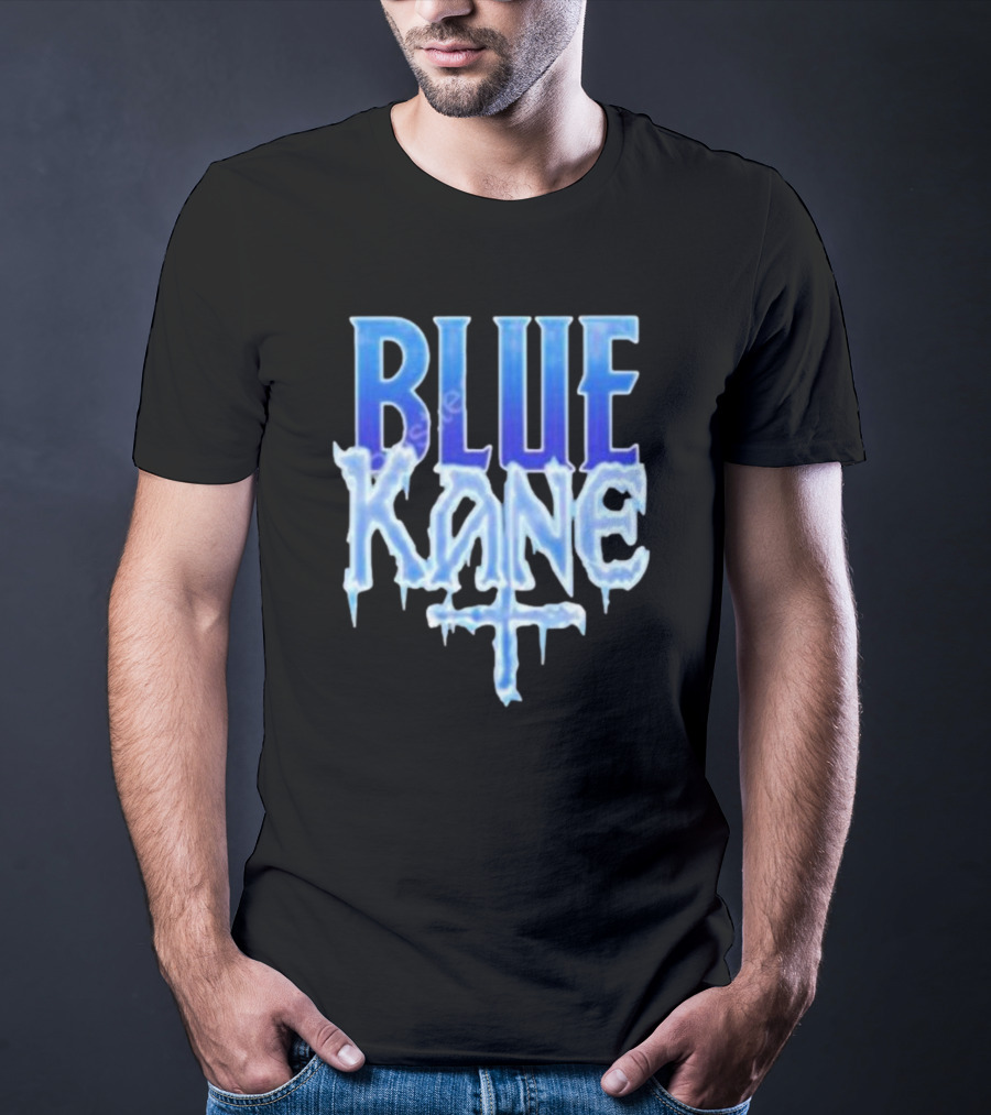 Blue Kane Icy Font Merchandise T-Shirt