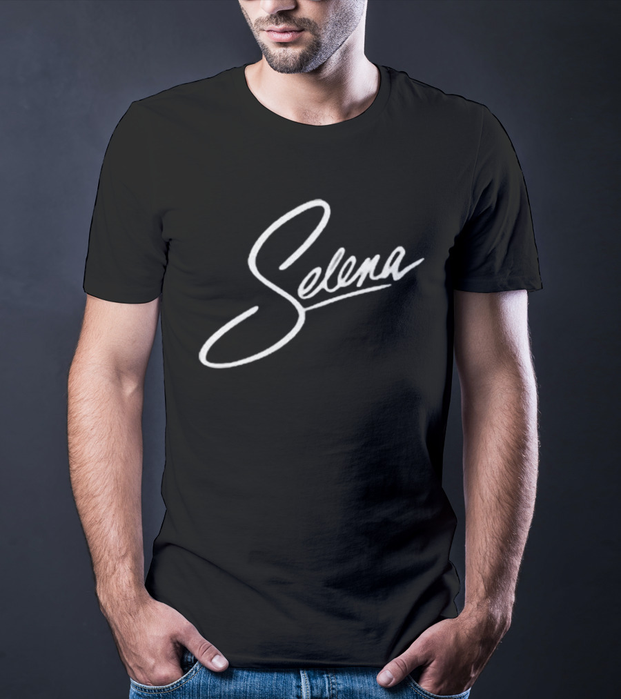 Selena Quintanilla Signature Script Iconic Autograph T-Shirt