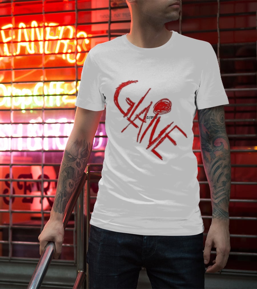 Glaive Red Brushstroke Burn Photo T-Shirt