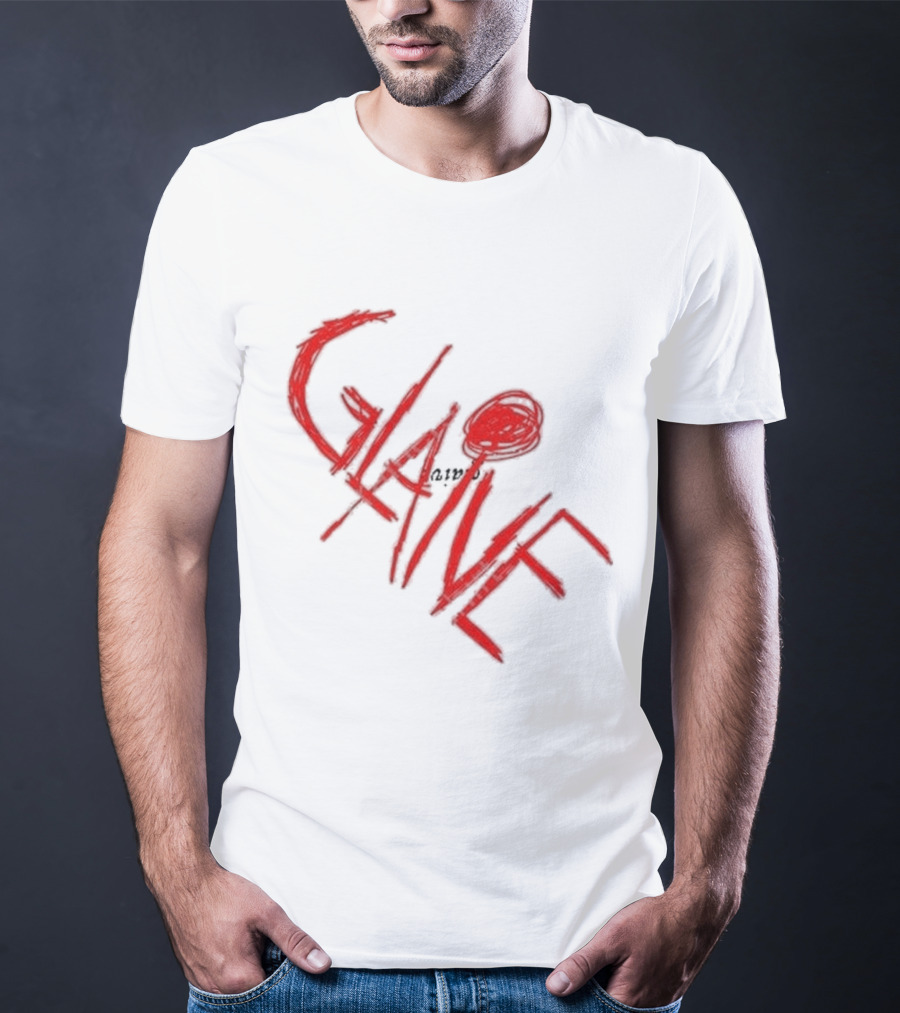 Glaive Red Brushstroke Burn Photo T-Shirt