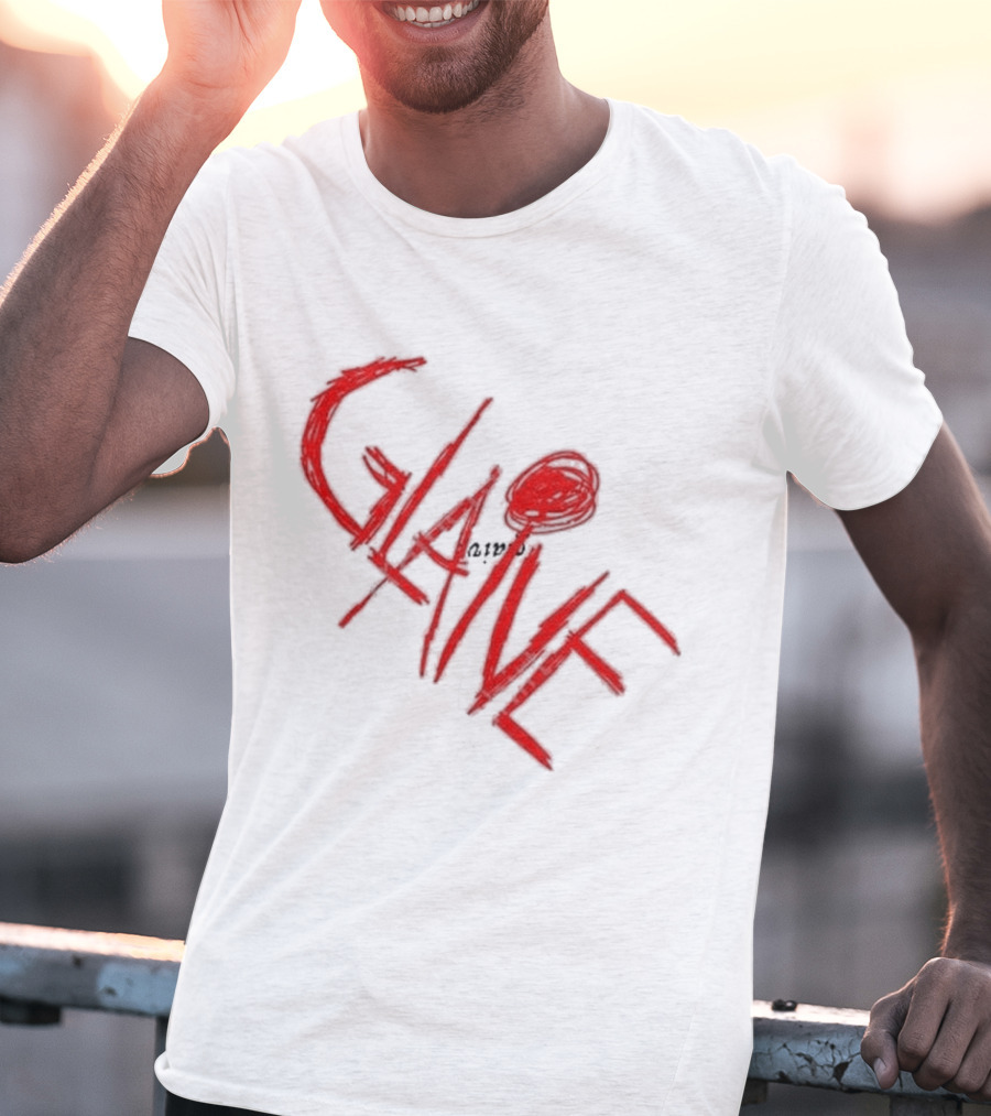 Glaive Red Brushstroke Burn Photo T-Shirt