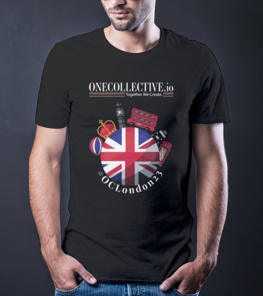 ONECOLLECTIVE.io #OCLondon23 Together We Create British Iconic Symbols T-Shirt