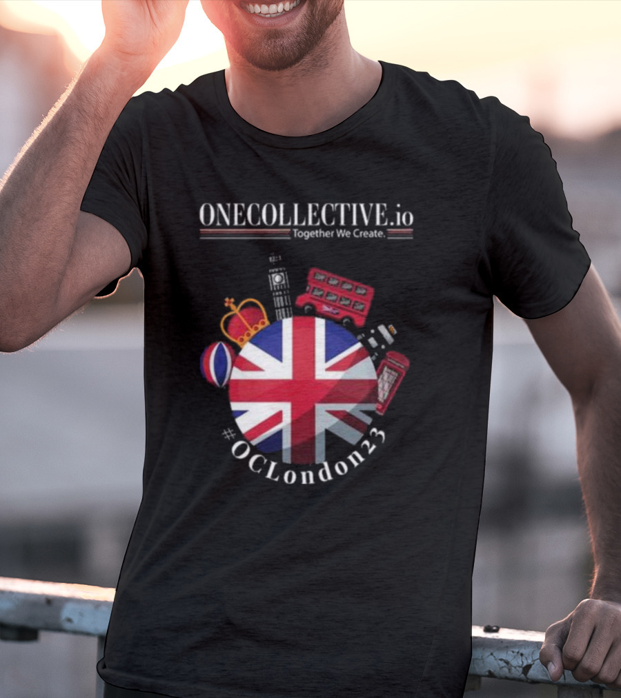 ONECOLLECTIVE.io #OCLondon23 Together We Create British Iconic Symbols T-Shirt
