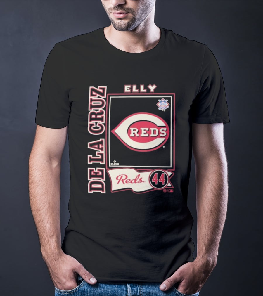 Elly De La Cruz Reds 44 Cincinnati MLBPA Player T-Shirt