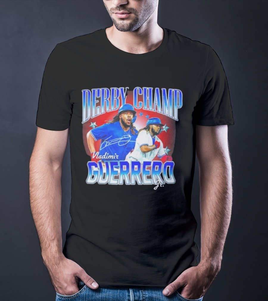 Derby Champ Vladimir Guerrero Jr. Home Run Signature T-Shirt