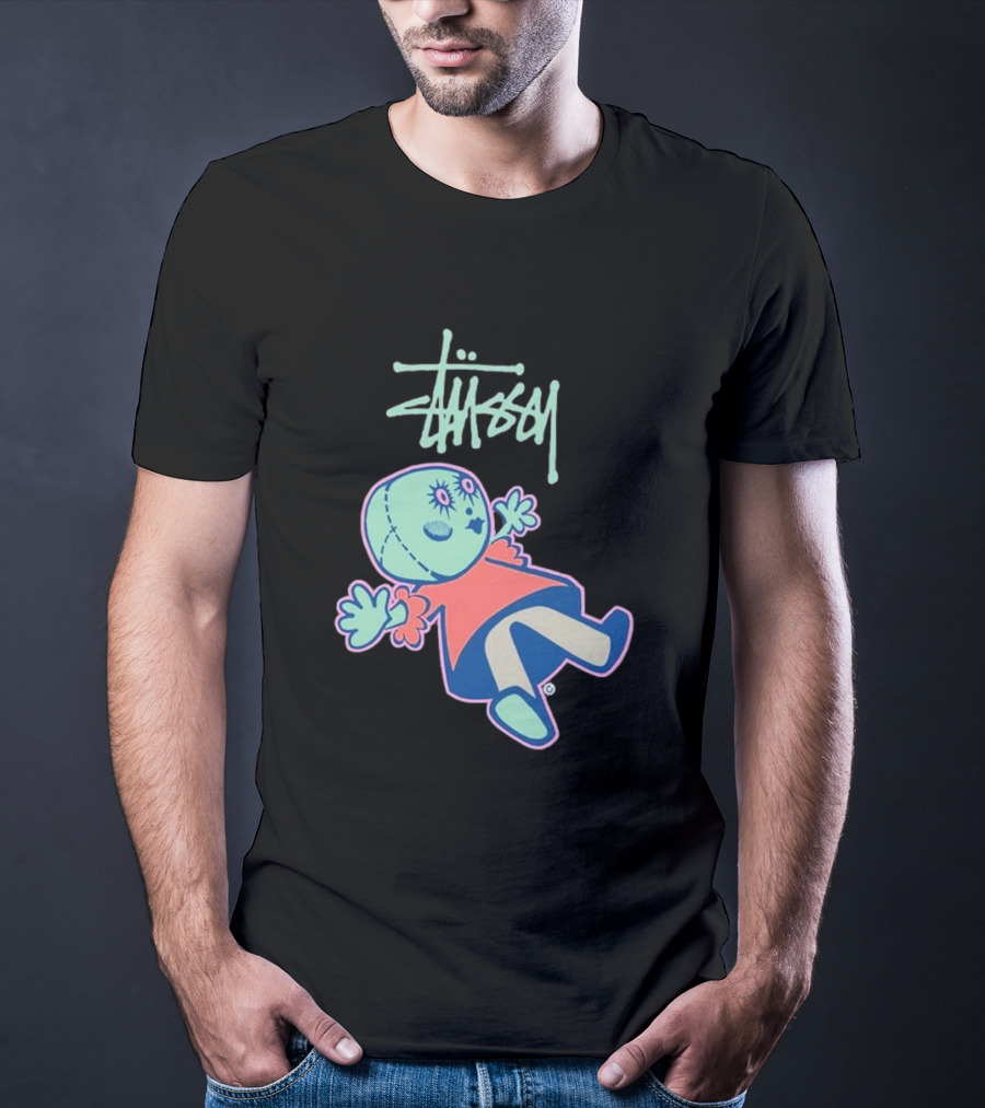 Stussy Dollie Pastel Stitched Character T-Shirt