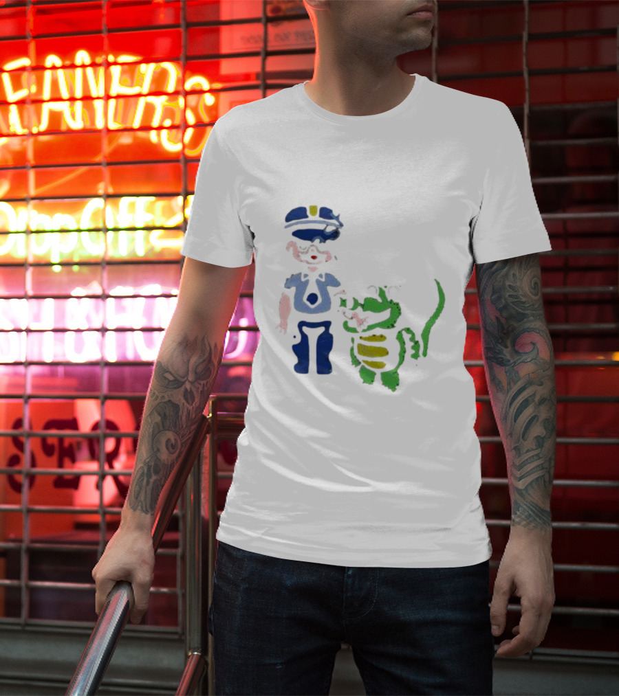 All Crocodilians Are Beautiful Police Officer And Friendly Crocodile T-Shirt