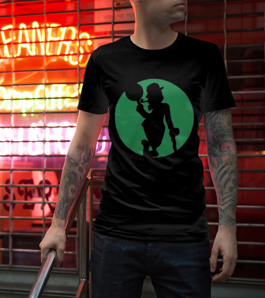 Boston Celtics Shamrock Silhouette Brand T-Shirt