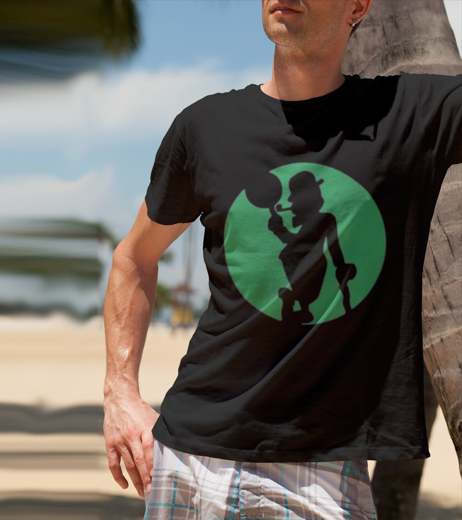 Boston Celtics Shamrock Silhouette Brand T-Shirt