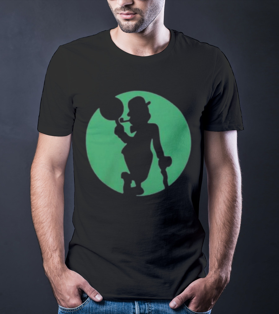 Boston Celtics Shamrock Silhouette Brand T-Shirt