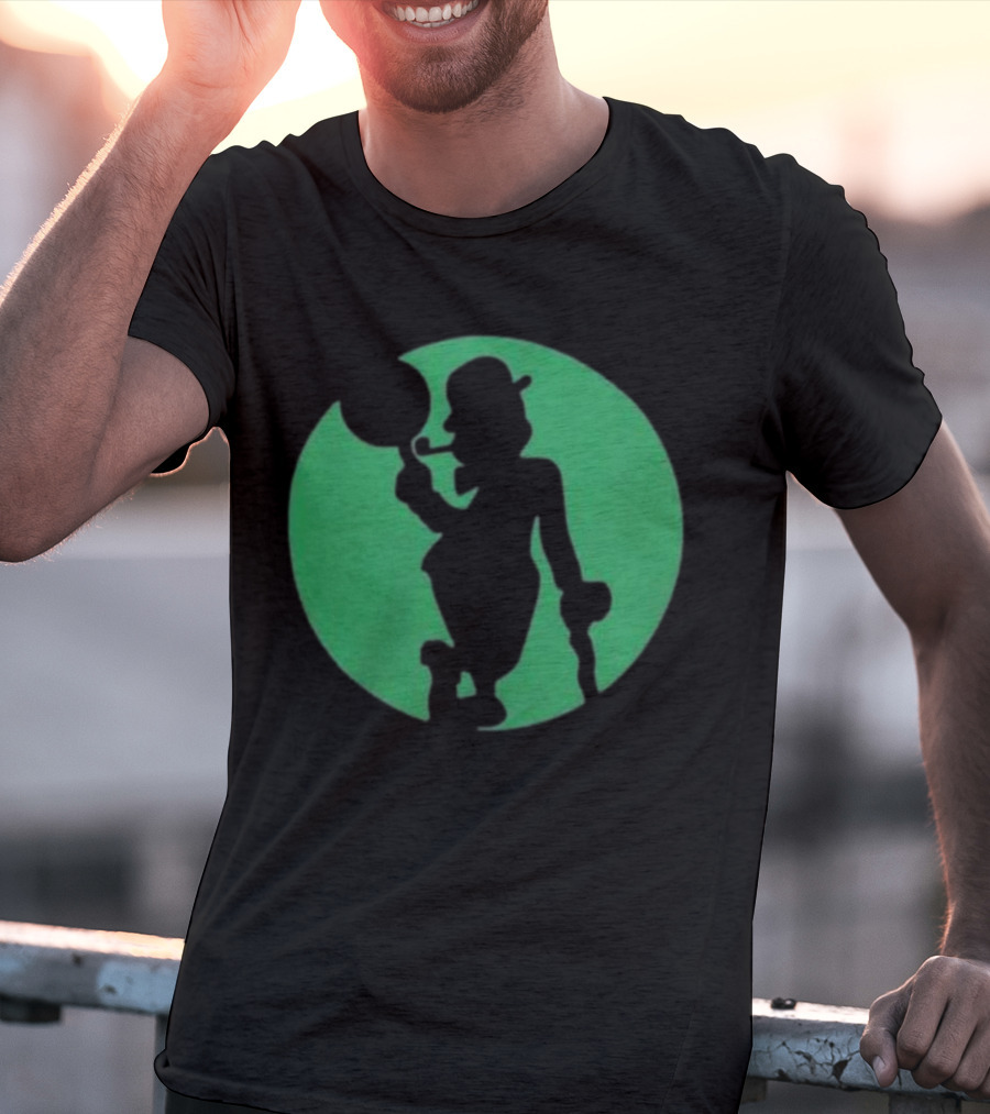 Boston Celtics Shamrock Silhouette Brand T-Shirt