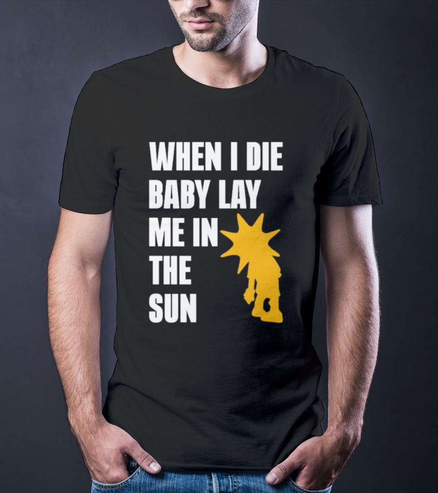 When I Die Baby Lay Me In The Sun Dominic Fike Sunburst T-Shirt